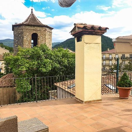 Casa Lola - Terraza panorámica en el centro del pueblo Apartamento Sant Joan de les Abadesses Exterior foto